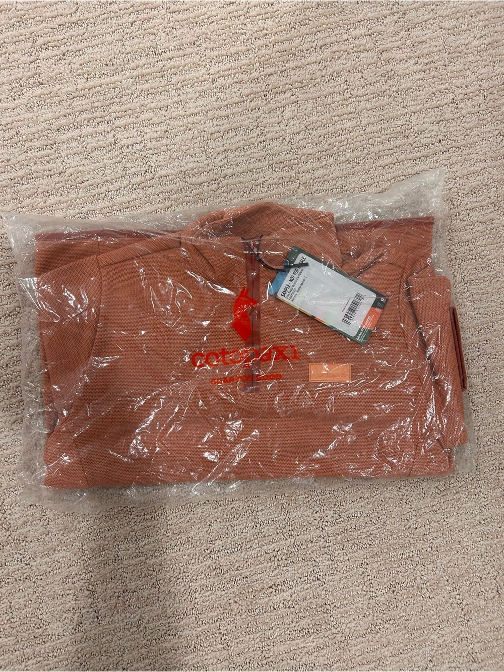 New Women’s Cotopaxi Envo Fleece Quarter Zip Jacket Heather Apricot